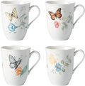 Lenox Butterfly Meadow 4-Piece Mug Set, 2.44, Multi