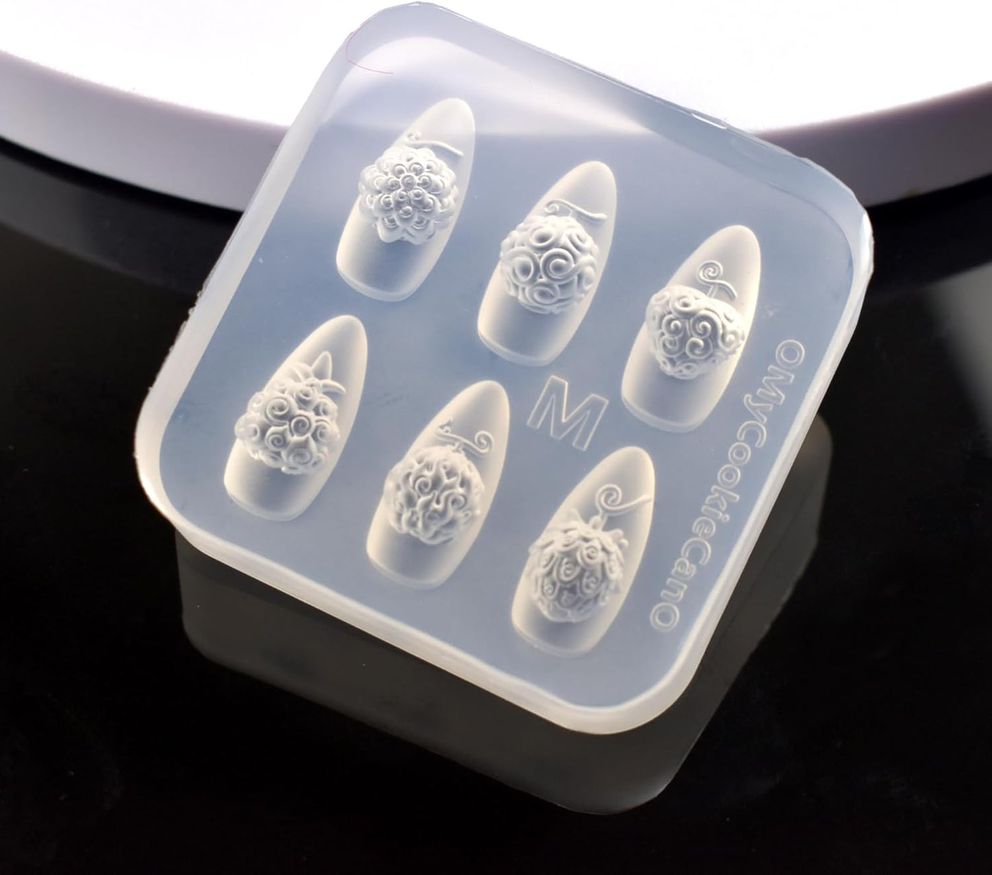 3D Flowers Nail Mold Devil Fruit Carving Template Silicone Nail Tools for Resin Charms Manicure DIY Supplies-BrightBean Baby