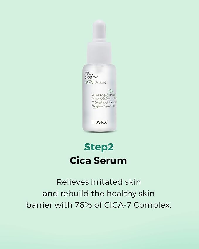 COSRX CICA Relief Kit | Toner, Serum, Cream with Centella Asiatica | Sensitive Skin, Soothing, Moisturizing | Travel Size Set, Gift Set, Korean Skincare, Not Tested on Animals, Paraben Free-BrightBean Baby