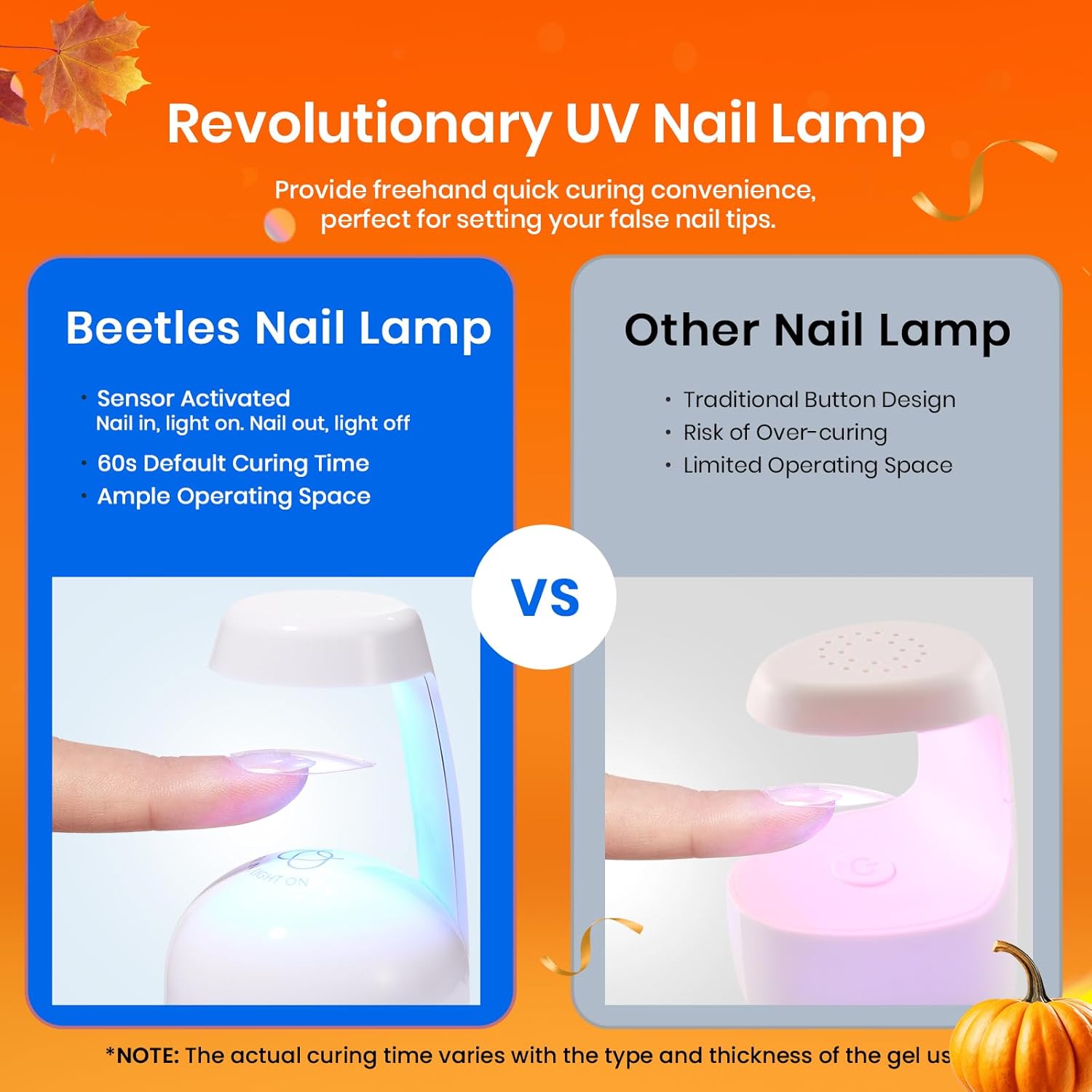 Beetles Gel Nail Kit Short Almond with Nail Dehydrator and Primer, 576Pcs Half Matte Etch-X Gel Nail Tips Solid Nail Glue Mini Nail Lamp Acrylic Nail Tips Easy DIY Nail Extension Set Gift for Women-BrightBean Baby