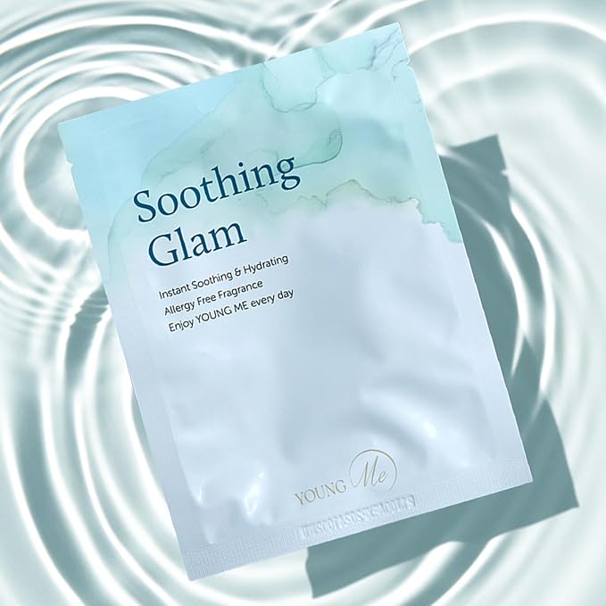 YoungMe Soothing Glam Facial Sheet Mask - 1 Sheets Face Masks | Korean Face Mask Skincare - Deep Real Masks for Sensitive Skin or All Skin Types-BrightBean Baby