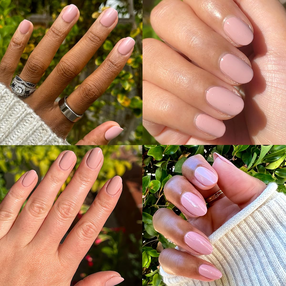 Olive & June Quick Dry Nail Polish | Instant, Fast-Drying, Smudgeproof Color | 15-free, Vegan, Cruelty-Free Formula | Lasts up to 5 Days | Salon-Quality Manicure Pedicure at Home | Poodle Pink Neutral-BrightBean Baby