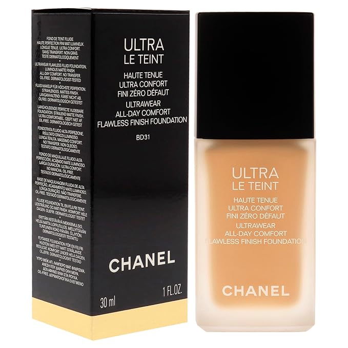 CHANEL Ultra Le Teint Ultrawear Flawless Foundation - BD31 Medium Golden for Women - 1 oz Foundation-BrightBean Baby