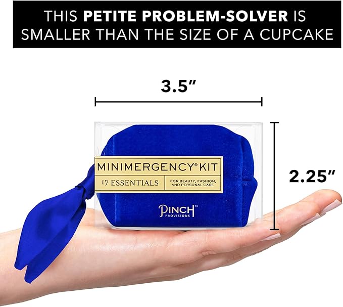 Pinch Provisions Velvet Minimergency Kit, for Her, Includes 17 Must-Have Emergency Essential Items, Compact, Multi-Functional Pouch, Gift for Parties and Birthdays-BrightBean Baby