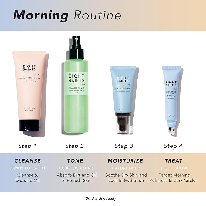 Eight Saints Light Show Brightening Eye Gel, Natural and Organic Anti Aging Cooling Eye Gel to Reduce Puffiness, Wrinkles and Calms Under Eye Skin, 0.5 Ounces-BrightBean Baby