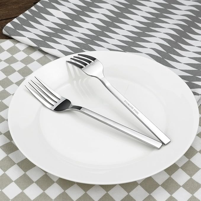 12-Piece Stainless Steel Dessert Forks Set