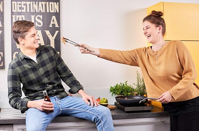 Rosle 12986 Stainless Steel Fine Tipped with Silicone Needle-Nose Pliers Cooking Tongs