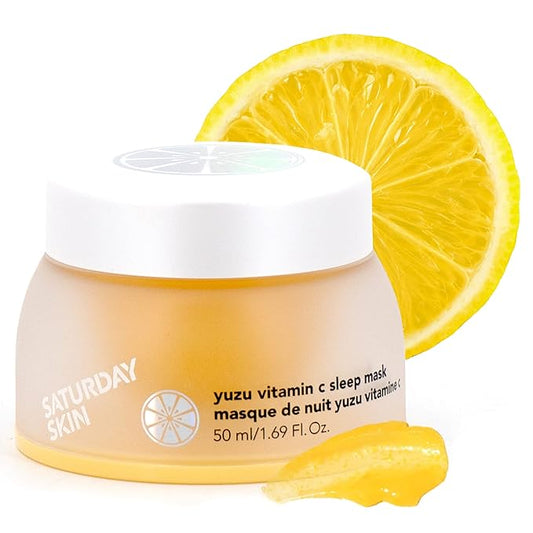 Saturday Skin Yuzu Vitamin C Sleep Mask Regenerist Retinol Ultra Rich Face Moisturizer Cream Smooth Skin and Reduce Wrinkles Ideal for All Skin Types-BrightBean Baby