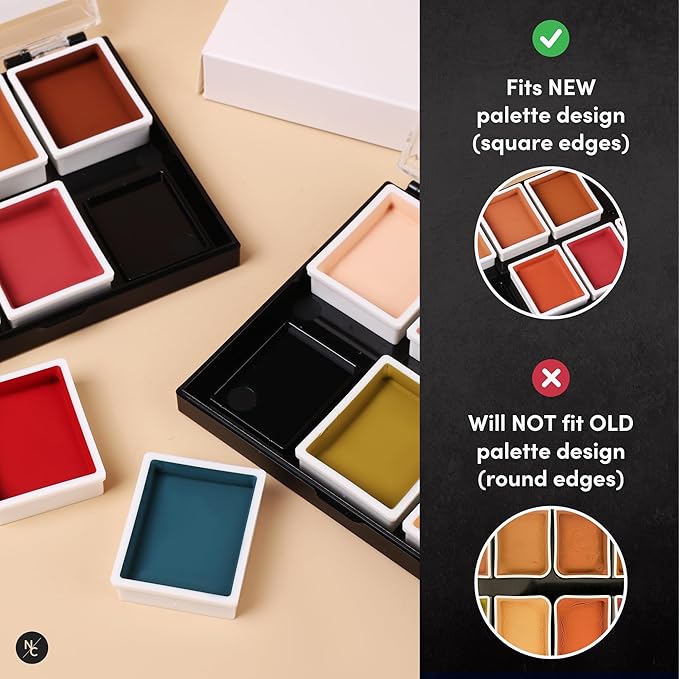 Alcohol Palette Refill Pans - FX Colors - Prime Green-BrightBean Baby