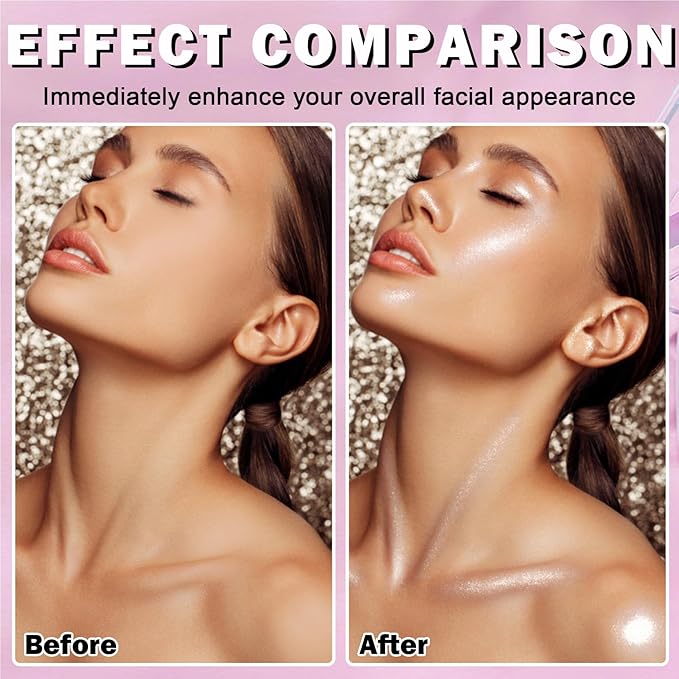 White Highlighter Makeup Palette Face Highlighter Powder Iluminadores De Maquillaje Narutal Shimmer Glitter Highlighter Contour Powder Makeup Palette-04 Ginger Color-BrightBean Baby