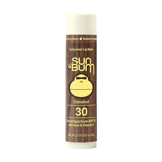 Sun Bum SPF 30 Sunscreen Lip Balm | Vegan and Cruelty Free Broad Spectrum UVA/UVB Lip Care with Aloe and Vitamin E for Moisturized Lips | Coconut Flavor |.15 oz-BrightBean Baby