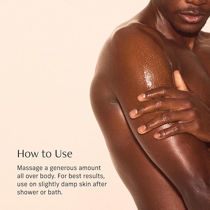 Vitamin C Body Oil for Women and Men. Moisturizing Sacred Santal Scented Body Serum for Glowing Skin. Nourishing, Hydrating After-Shower and Bath Skin Care Moisturizer, 4.2 Fl Oz-BrightBean Baby