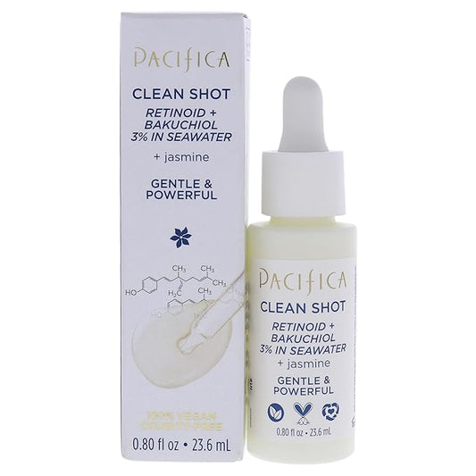 Pacifica Clean Shot Retinoid and Bakuchiol 3 Percent In Seawater Unisex 0.8 oz-BrightBean Baby