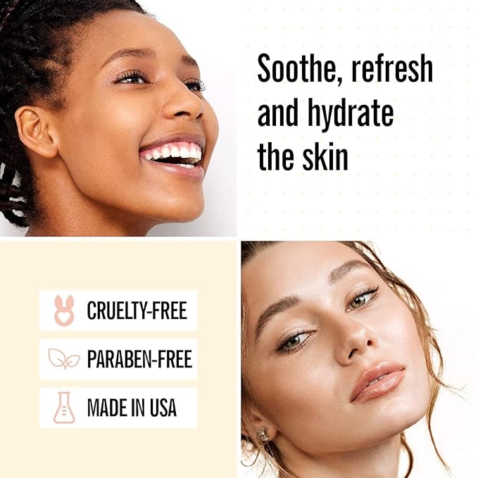VALJEAN LABS Face Mist - Calm | Rosewater + Glycerine | Calms, Moisturizes, Soothes | Helps to Even Complexion | Paraben Free, Cruelty Free, Made in USA (8 oz)-BrightBean Baby