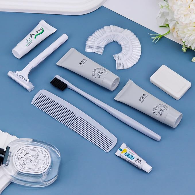 Hygiene Kit, Hygiene Kit Bulk, Individually Packed,The Travel Hygiene Kit Is Fully Equipped, Convenient For Personal Washing, Convenience Kits Suitable For Hotel, Home, Camping, Travel ( Pack-12)-BrightBean Baby