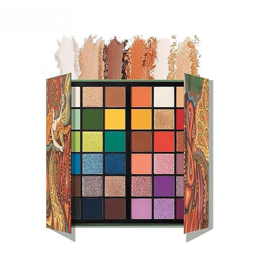 K'APEINE 36 Colors Eyeshadow Palette, Colorful Eyeshadows Palette Neon Shimmer Matte Glitter Eye Shadow High Pigmented Shadow Set Long Lasting Eye Makeup for Women-BrightBean Baby