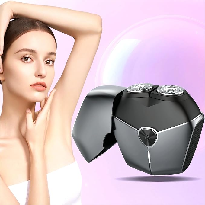 Electric Shavers for Women, Womens Electric Leg Shaver Cordless Painless Facial Hair Removal for Arms and Underarms Bikini Trimmer Electronic Razors for Shaving Portable and Safe Wet and Dry Use-BrightBean Baby