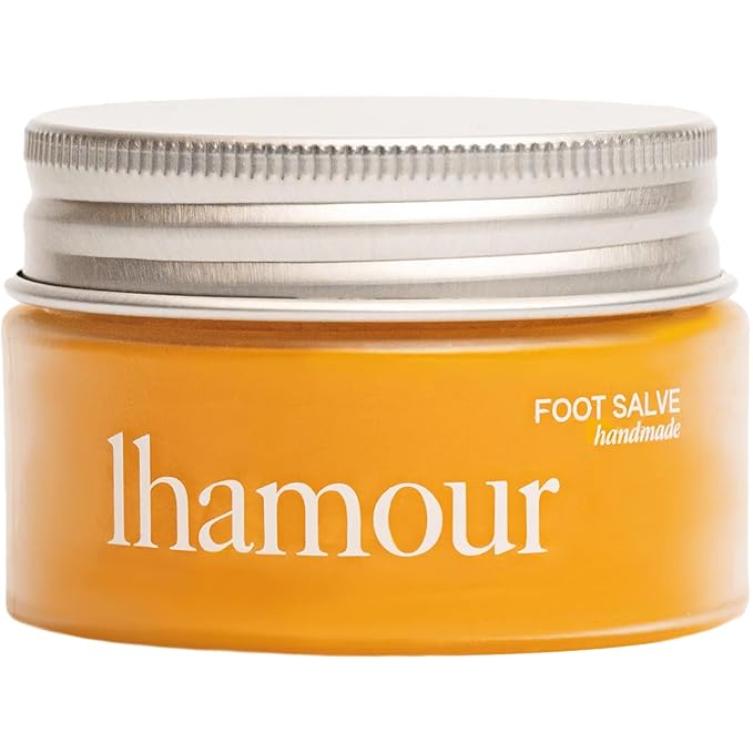 Natural Foot Salve for Dry Cracked Feet – 100% Organic Formula with Beef Tallow, Sea Buckthorn, Thyme & Peppermint Oil – Heel Balm Foot Cream for Rough Skin & Callus Care – 1.06 oz-BrightBean Baby