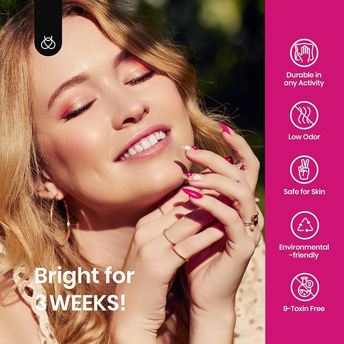 beetles Gel Polish Set - Hot Pink Green Blue Orange Gel Nail Polish Rainbow Boundless Energy Collection Holiday Nail Art Design Soak Off Uv LED Manicure DIY Home-BrightBean Baby