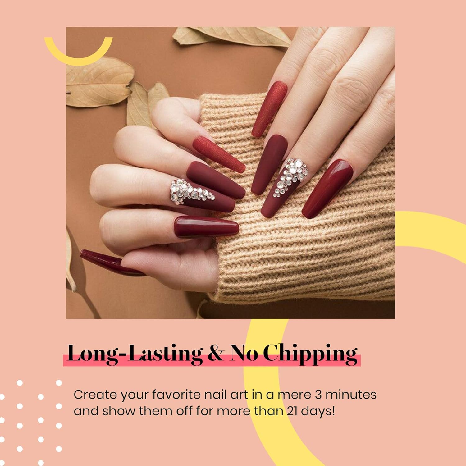 Beetles Burgundy Red Gel Polish – Blanchett Maroon Gel Nail Polish, 15ml Dark Plum Red Color UV Lamp Soak Off Manicure DIY at Home Nails Gifts for Women-BrightBean Baby