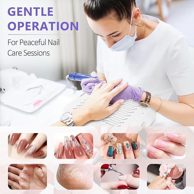 LIONVISON Nail Dust Collector for Salons: Vacuum Fan Dust Suction Machine for Beginners DIY - Manicure Pedicure Tool with Reusable Filter for Home-BrightBean Baby