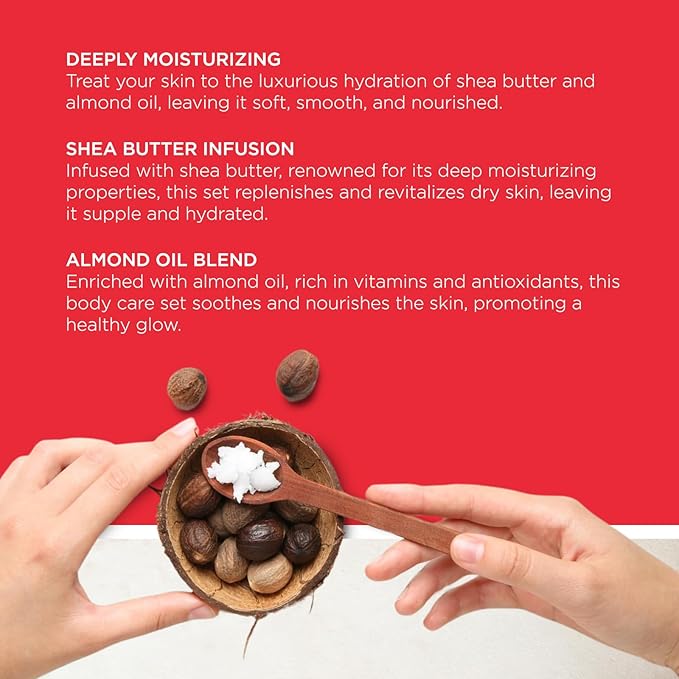 REVLON Get Carried Away Trio Moisturizing Travel Set, Shea Butter and Almond Oil Infused, Moisturizing Body Wash, Body Lotion, Exfoliating Body Scrub, 3 Count (2.88 fl oz)-BrightBean Baby