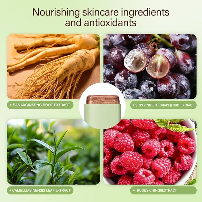 Cream Contour Stick, Face Shimmer Bronzer Stick, Blendable Natural Glow Highlighter Makeup Stick, Multi-Use Tinted Solid Moisturizer Stick,Body Face Illuminator Luminizer,02 Soft Glow-BrightBean Baby