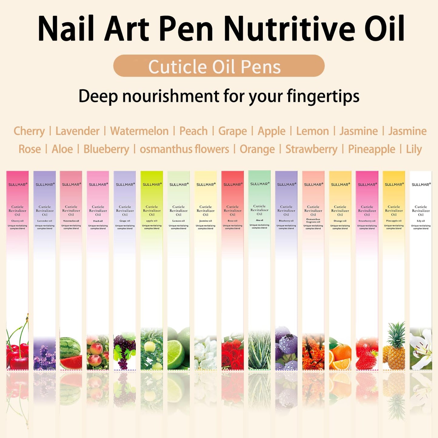 12pcs Cuticle Oil Pen Sweet Almond Nail Growth Serum and Repair Treatment Hydrating Oil for Dry Cuticles and Skin Cuticle Buddy Revitalize Nails with Radiant Cosmetics' Nail Growth Oil-BrightBean Baby