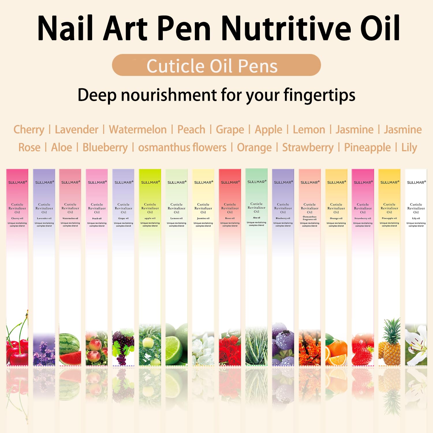 12pcs Cuticle Oil Pen Sweet Almond Nail Growth Serum and Repair Treatment Hydrating Oil for Dry Cuticles and Skin Cuticle Buddy Revitalize Nails with Radiant Cosmetics' Nail Growth Oil-BrightBean Baby