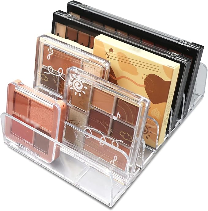 Makeup Organizer, Compact Makeup Palette Organize, for Bathroom Countertops, Vanities, Cabinets, Sleek Modern Cosmetics Storage Solution for - Eyeshadow Palettes, Contour Kits, Blush-BrightBean Baby