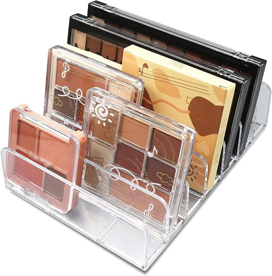 Makeup Organizer, Compact Makeup Palette Organize, for Bathroom Countertops, Vanities, Cabinets, Sleek Modern Cosmetics Storage Solution for - Eyeshadow Palettes, Contour Kits, Blush-BrightBean Baby