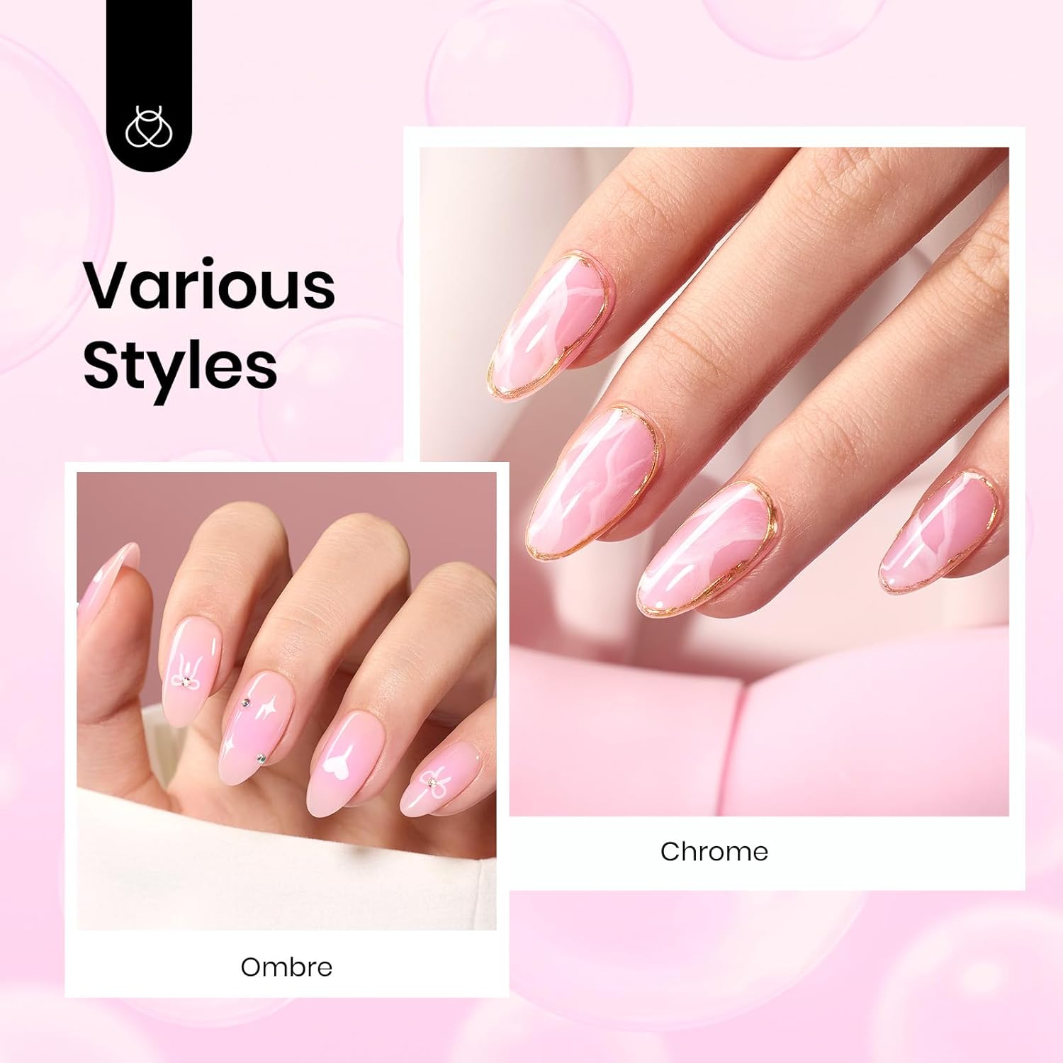 Beetles Jelly Pink Gel Nail Polish, 15ML Baby Pink Sheer Clear Jelly Spring Summer Gel Polish Bubblegum Theme Glaze Long Lasting Soak Off UV French Manicure Nail Art Gift for Women-BrightBean Baby