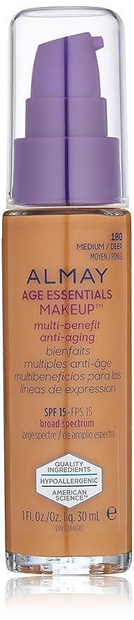 Almay Age Essentials Makeup, Medium Deep-BrightBean Baby