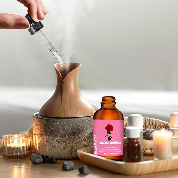 Organic Rose Water Toner Spray for Face, Skin Care, Soaps, Skin Hydration, Bath Facial Mist Toner 118 ml-BrightBean Baby
