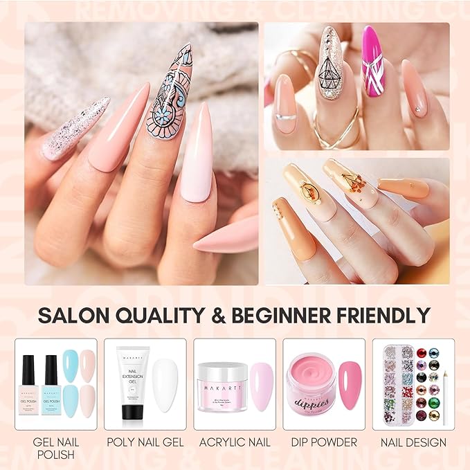 Makartt Gel Top Coat No Wipe, 15ML Clear Top Coat Gel Nail Polish, High Gloss Shine Finish Long Lasting Soak Off UV Nail Lamp Need for Acrylic Nails, Salon Quality Home DIY Manicure-BrightBean Baby