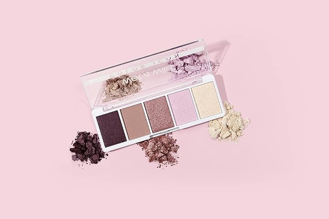 wet n wild Color Icon Eyeshadow Makeup 5 Pan Palette, Matte, Shimmer, Metallic, Long Wearing, Rich Buttery Pigment, Cruelty Free - Petalette-BrightBean Baby
