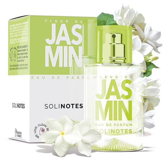 SOLINOTES Jasmine Flower Perfume for Women - Eau De Parfum | Delicate Floral and Soothing Scent - Made in France - Vegan - 1.7 fl.oz