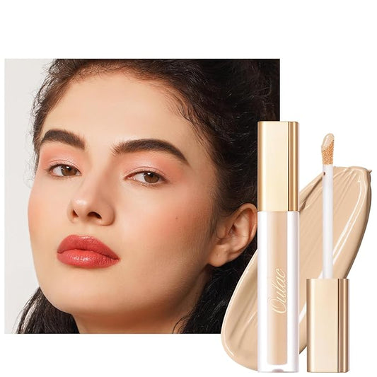 Oulac Concealer Full Coverage, Concealer Stick for Dark Circles, Hydrating Concealer Infused with Hyaluronic Acid, Lightweight, Long Lasting, Vegan Concealer 3.8ml, Shade: C2 Ivory-BrightBean Baby