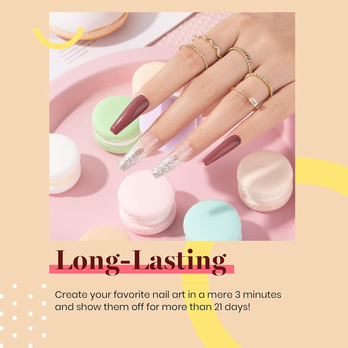 Beetles Mauve Gel Nail Polish – 15ml Dusty Rose Gel Polish Dried-Rose Dusty Pink Fall Soak Off UV LED Nail Lamp Nail Art Manicure Salon DIY Home for Women-BrightBean Baby