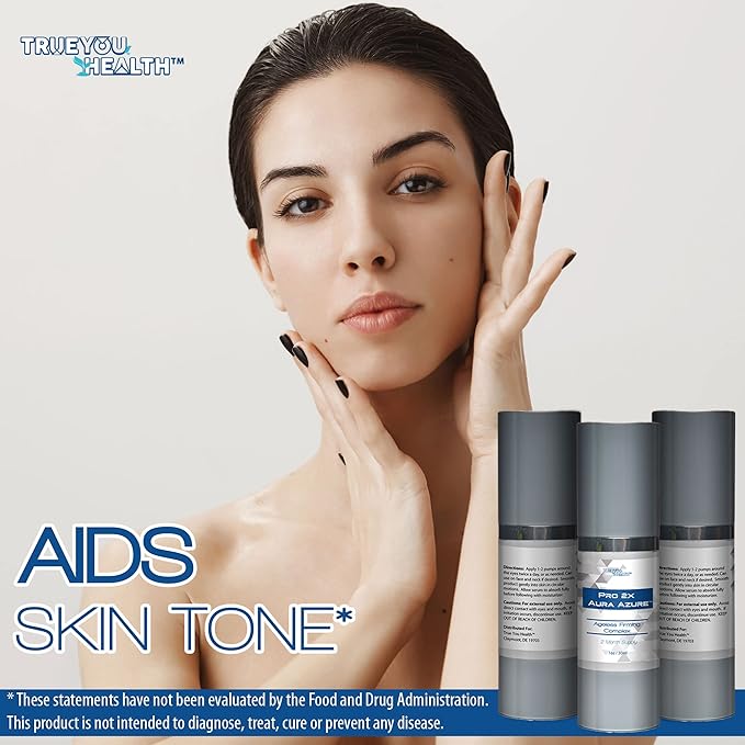 Pro 2x Aura Azure Serum - Anti Aging Serum - 2 Month Supply - Skin Firming Complex to Reduce Wrinkles Appearance - Exfoliate - Nourish - Improve Hyperpigmentation & Dark Circles - Aid Cell Renewal-BrightBean Baby