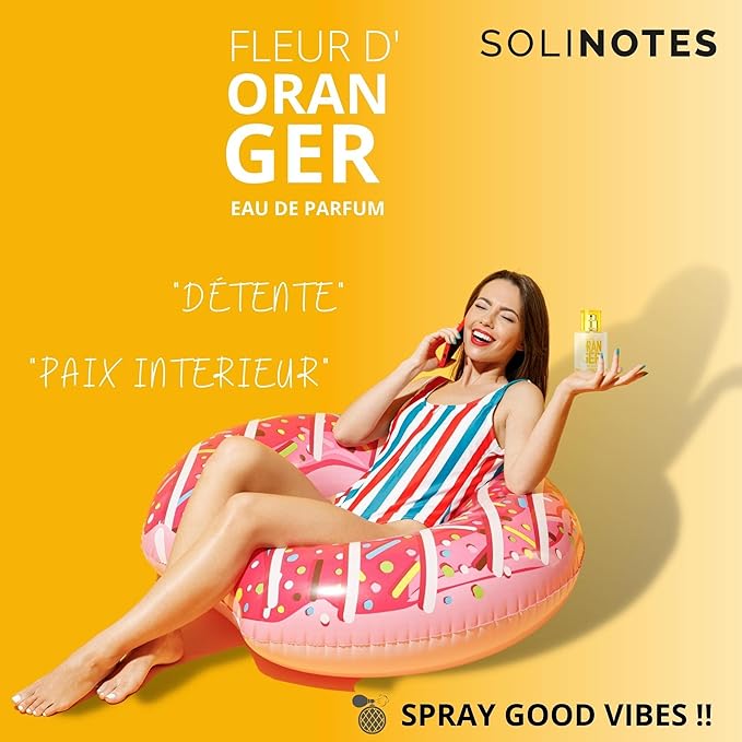 Solinotes Orange Blossom Perfume for Women & Men, 1.7 Fl Oz/ 50 ML Eau De Parfum, Delicate Floral and Soothing Scent with Premium Ingredients - Clean Perfume, Cruelty Free, Vegan, Made in France-BrightBean Baby