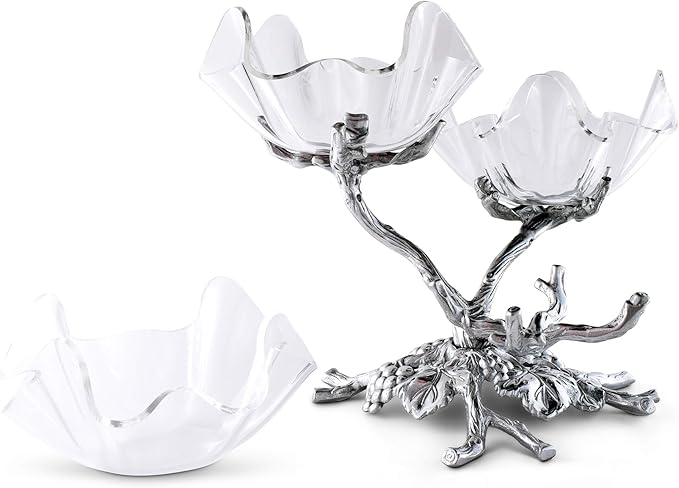 Arthur Court Grape 3-Tier Acrylic Bowl Stand