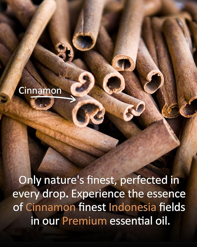 Pure Cinnamon Essential Oil, 100% Pure Natural Cinnamon Essential Oil, Premium Grade Essential Oils for Diffusers for Home, Skin, Care Massage, Soap Making, Aromatherapy, 4 Fl Oz | 120ml-BrightBean Baby