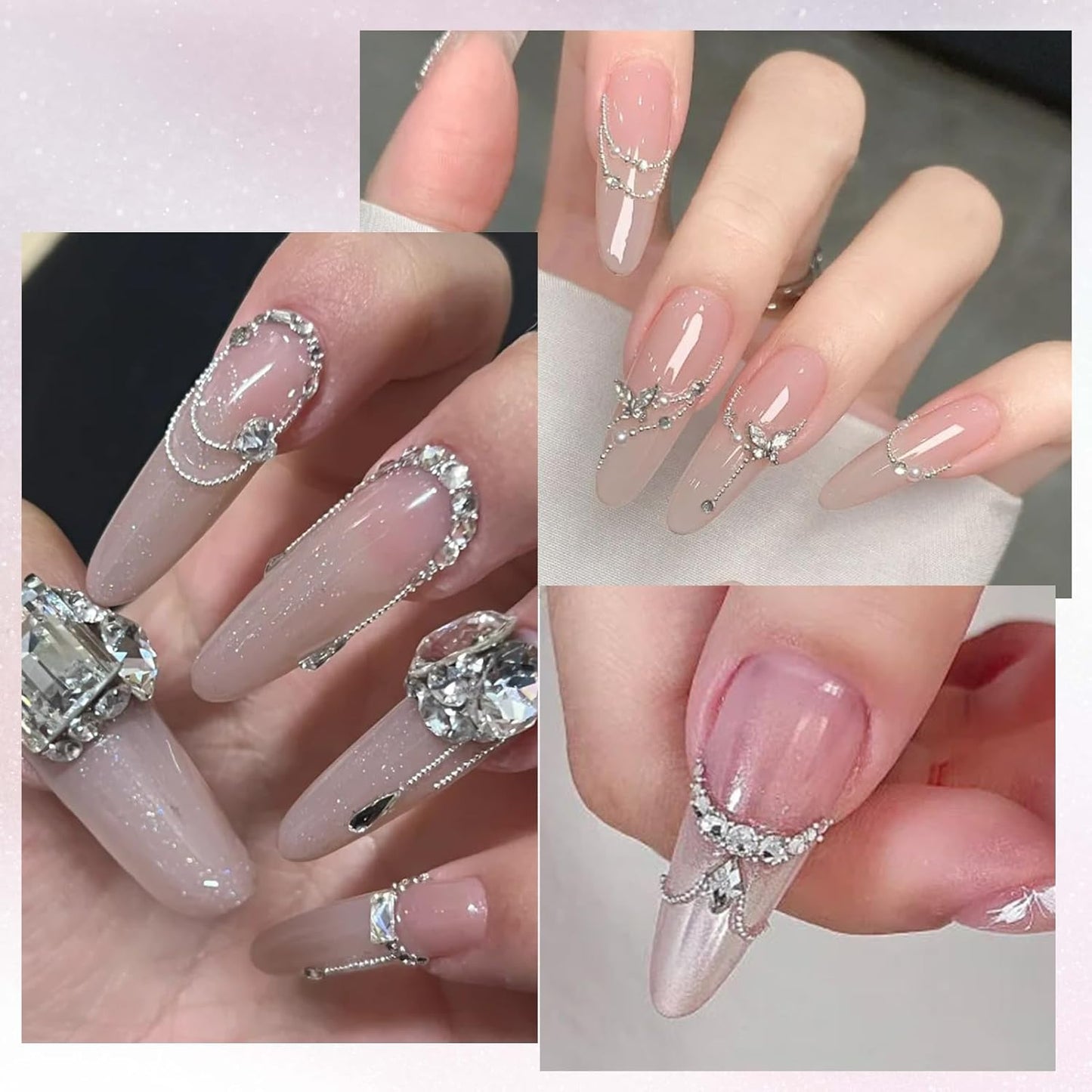 BORN PRETTY Stamping Temeplates Set,Butterfly Necklace Leopard Print Theme Nail Image Plates Nail Art Stamping Plate Manicuring DIY Printing Tools 4PCS-BrightBean Baby