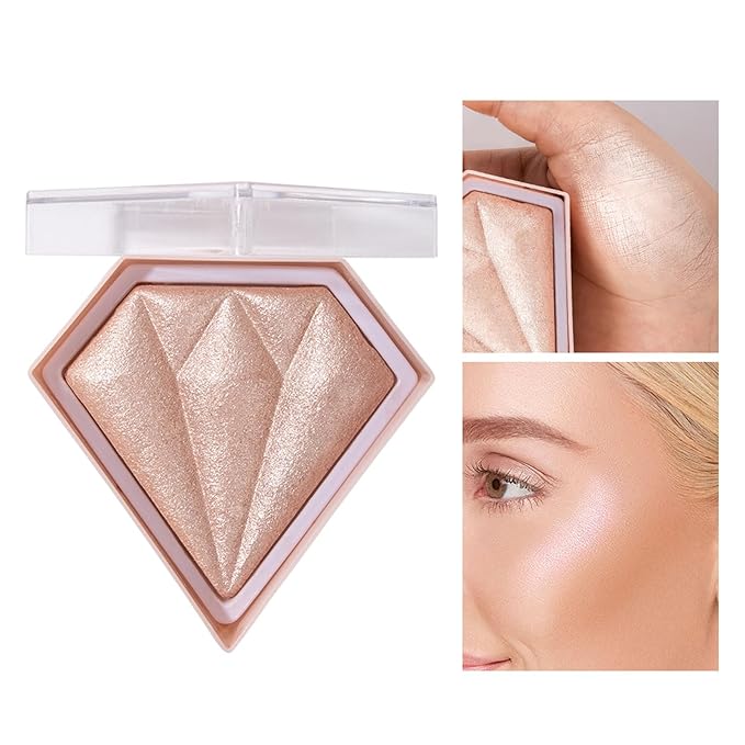Face Highlighter Luminizers Highlighter powder Translucent Setting Powder High Definition Powder for All Skin Types and Skin Tones(N04)-BrightBean Baby