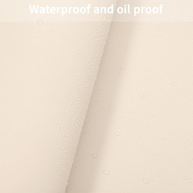 Leather Table Cover,1.8mm Thick,24x60 Inch Desk Cover,Large Desk Mat,Table Protector,Table Cover Protector,Desk Protector,Table Pad,(Off White+Light Gray,24x60)