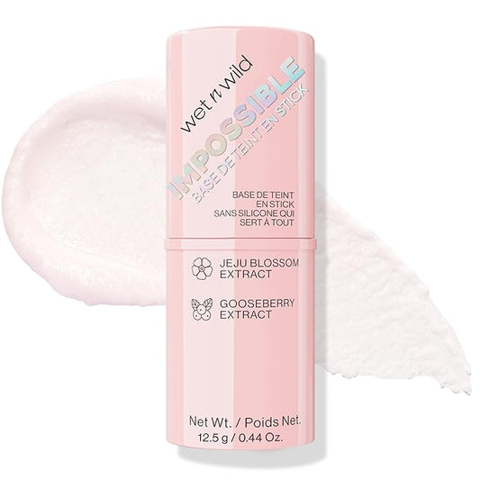 wet n wild Impossible Primer Stick, Enriched with Gooseberry & Jeju Blossom for a Brightening Durable Makeup Base, Vegan & Cruelty-Free-BrightBean Baby