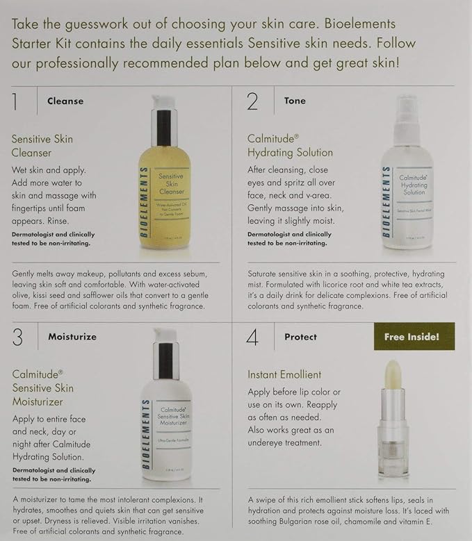 Bioelements Starter Kit for Sensitive Skin-BrightBean Baby