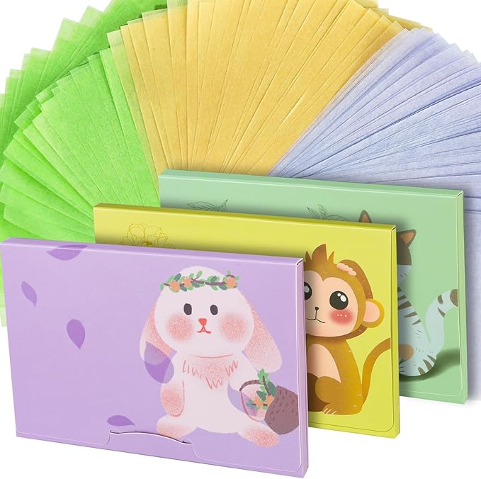 300 Sheets Blotting Paper, HNYYZL Oil Absorbing Sheets for Oily Skin, Oil Control for Face, Makeup Blotting Paper, Natural Oil Absorbing Facial Blotting Sheets for Oily Skin Care (Pack of 3)-BrightBean Baby