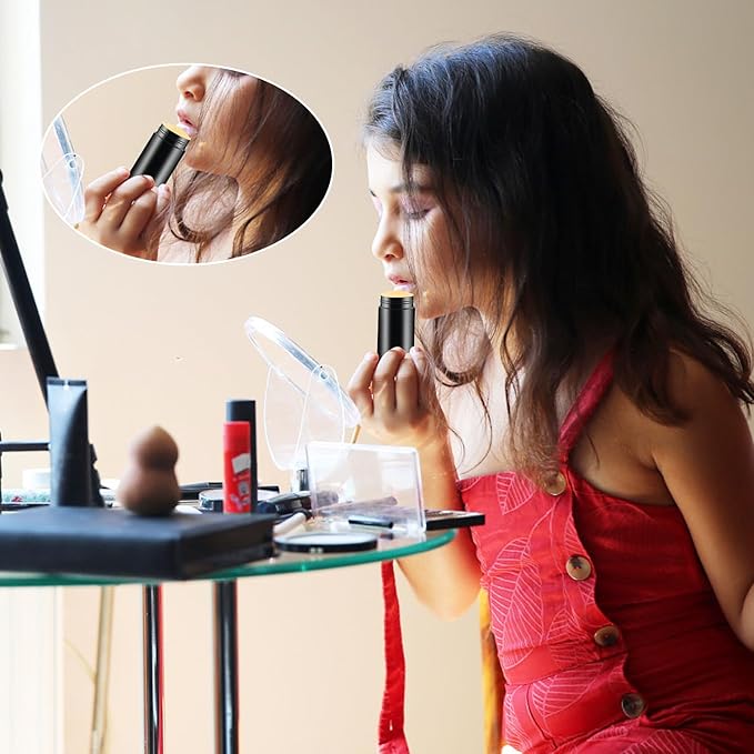 12 Pieces 15g Black Plastic Deodorant Containers,Empty 1/2 oz Travel Lip Balm Tubes,Refillable Twist-UP Solid Perfume Tubes,Lipstick Tubes for DIY-BrightBean Baby